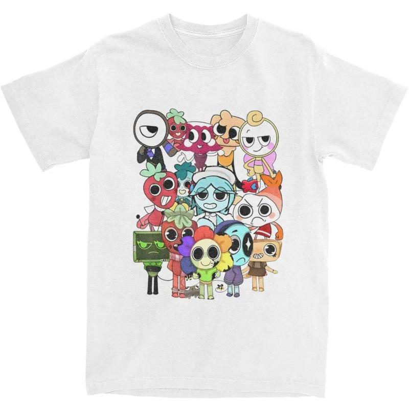 

Женская футболка с принтом Dandys World Game Cartoon Женская одежда Футболка с узором Уличная одежда Одежда в стиле аниме S