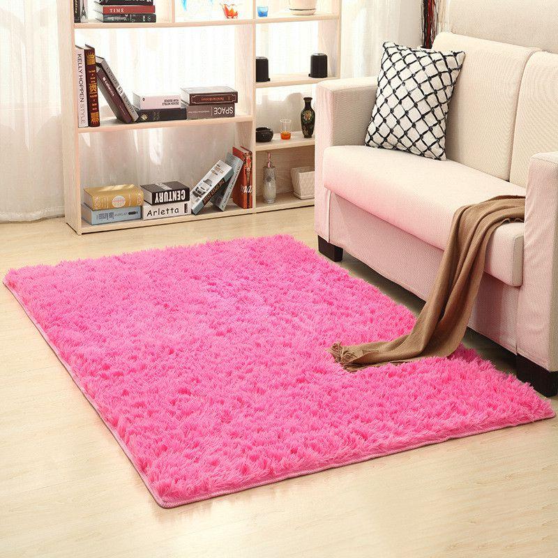 Luxuriously Soft Fluffy Rug With Anti-slip Backing Perfect For Living Room And Bedroom