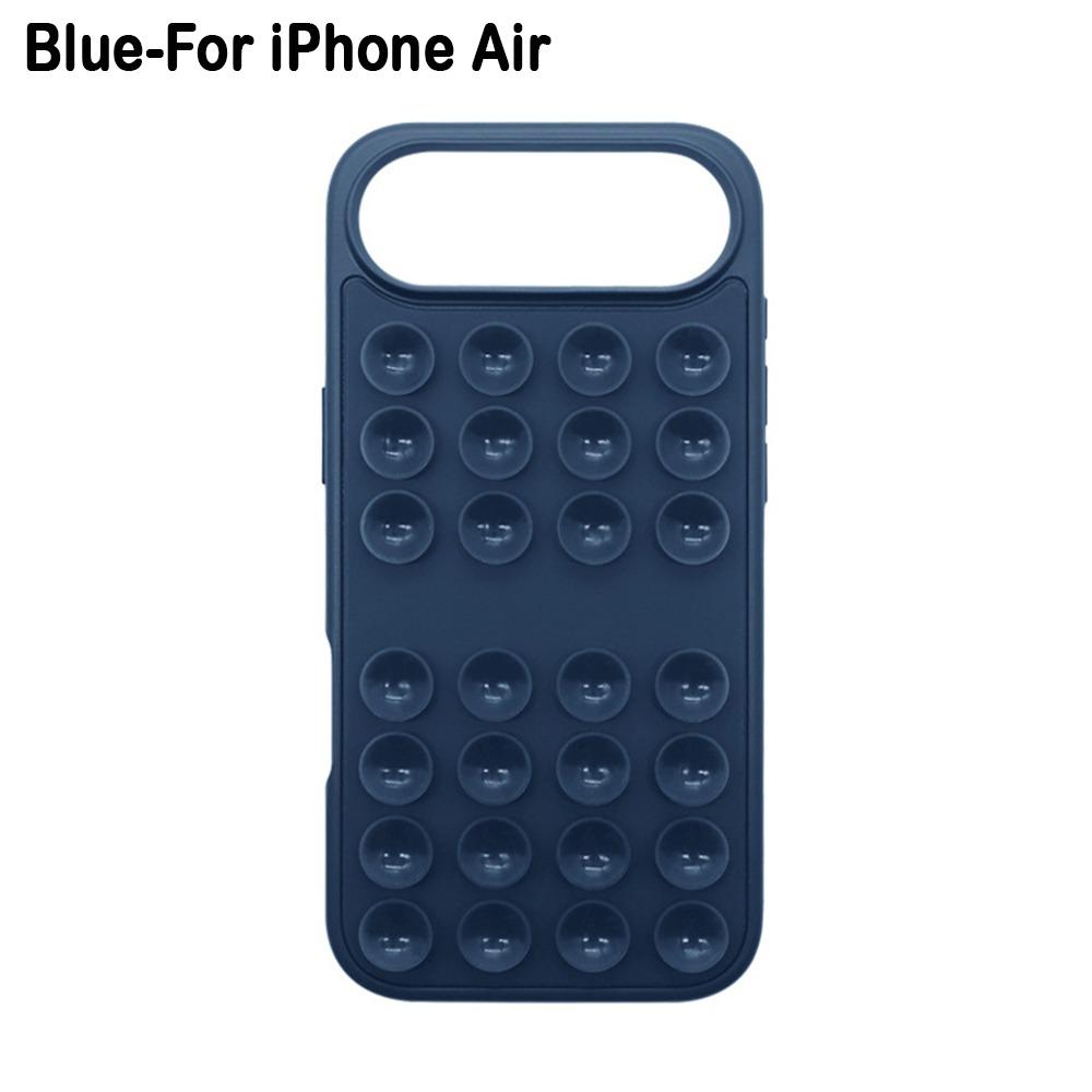 Silicone Phone Case Suction Cup Bracket Phone Protective Shell for iPhone 17/Air/17 Pro Max