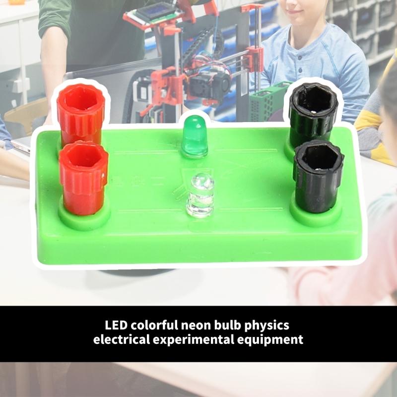 LED Light Emitting Diodes Experiment Device Physics Electricity Experiment Equipment with LED Light Bulb for Student