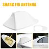 White Radio Shark Fin Car Flexible Noise Anti Aerial Beesting Ariel Antenna