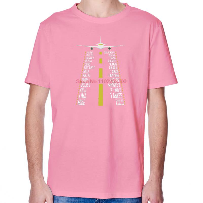 Pilots Alphabet For Flying Airplane Fashion Graphic T Shirts Summer Tees Tops Cotton Short Sleeve Tee Unisex Print T Shirt