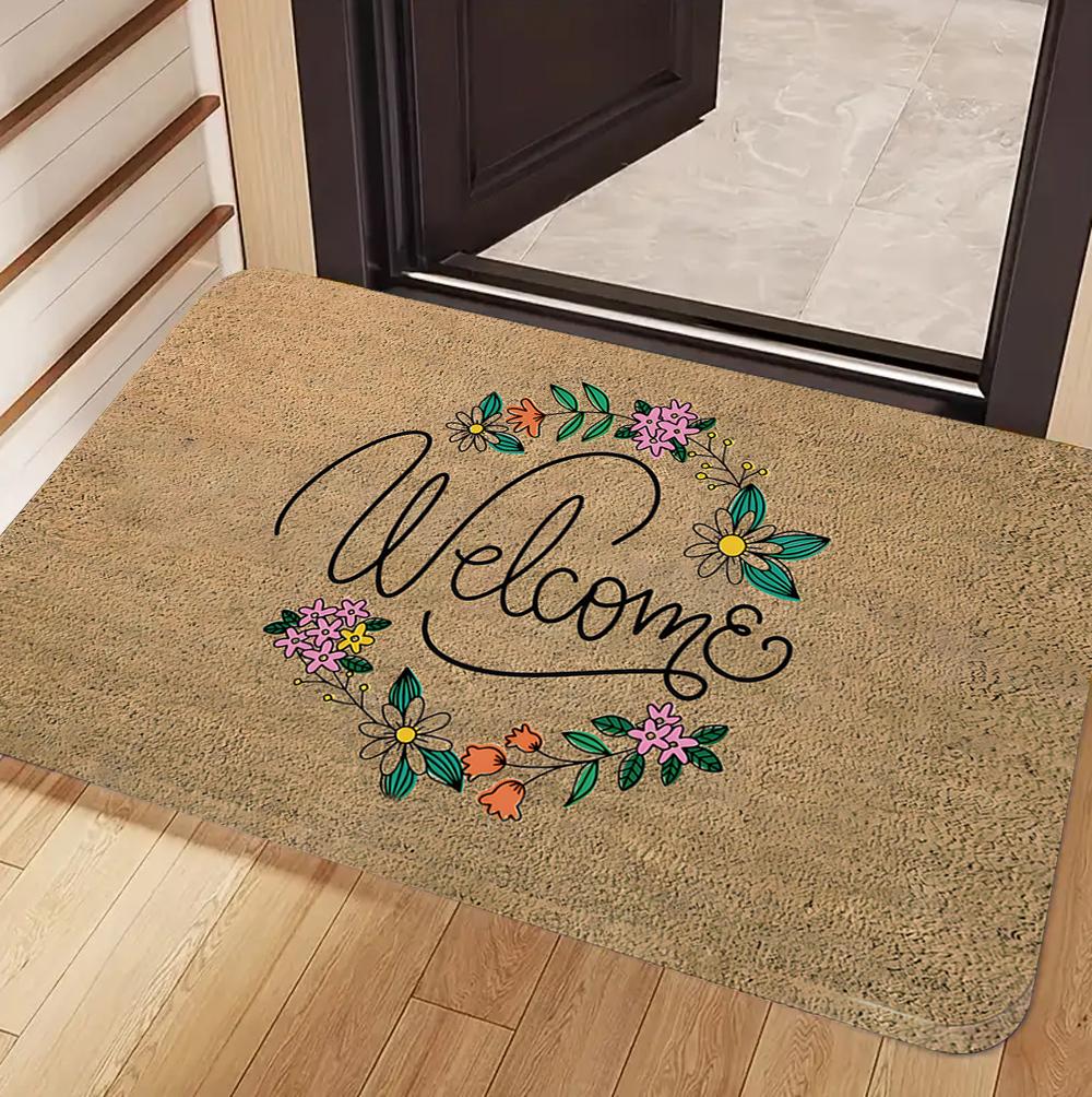 Hoppy Bunny Frog Carpet Mat Rug - Funny Quote Design Home Decoration for Living Room Entrance Home Door Mat Welcome Mat