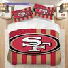 San Francisco 49ers Pattern Bedding Quilt Set Quilt Cover Pillowcase Home Decoration Birthday Gift (1 * duvet cover + 2 * pillowcase, without core)