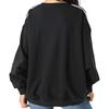 (WMNS) adidas Originals Adicolor Classics Oversized Sweatshirt 'Black' Women's H33539