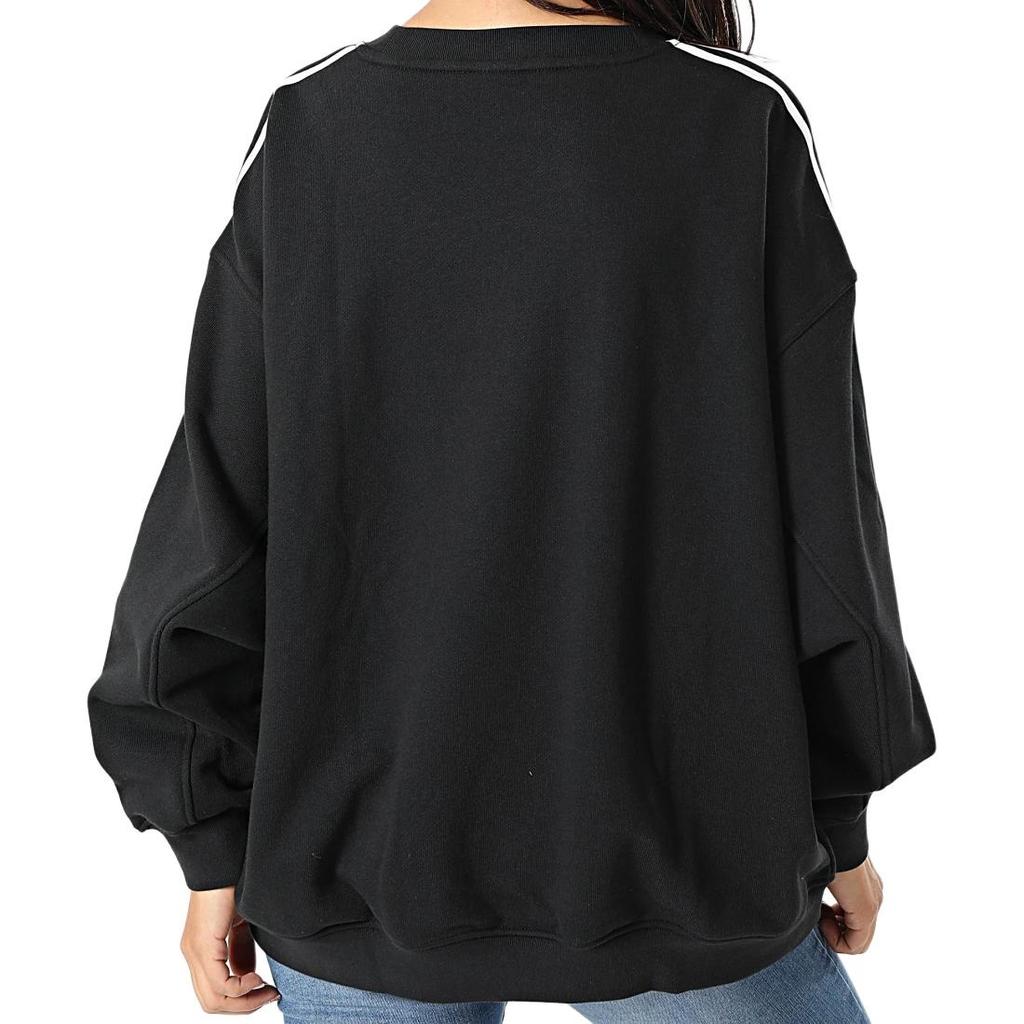 (WMNS) adidas Originals Adicolor Classics Oversized Sweatshirt 'Black' Women's H33539