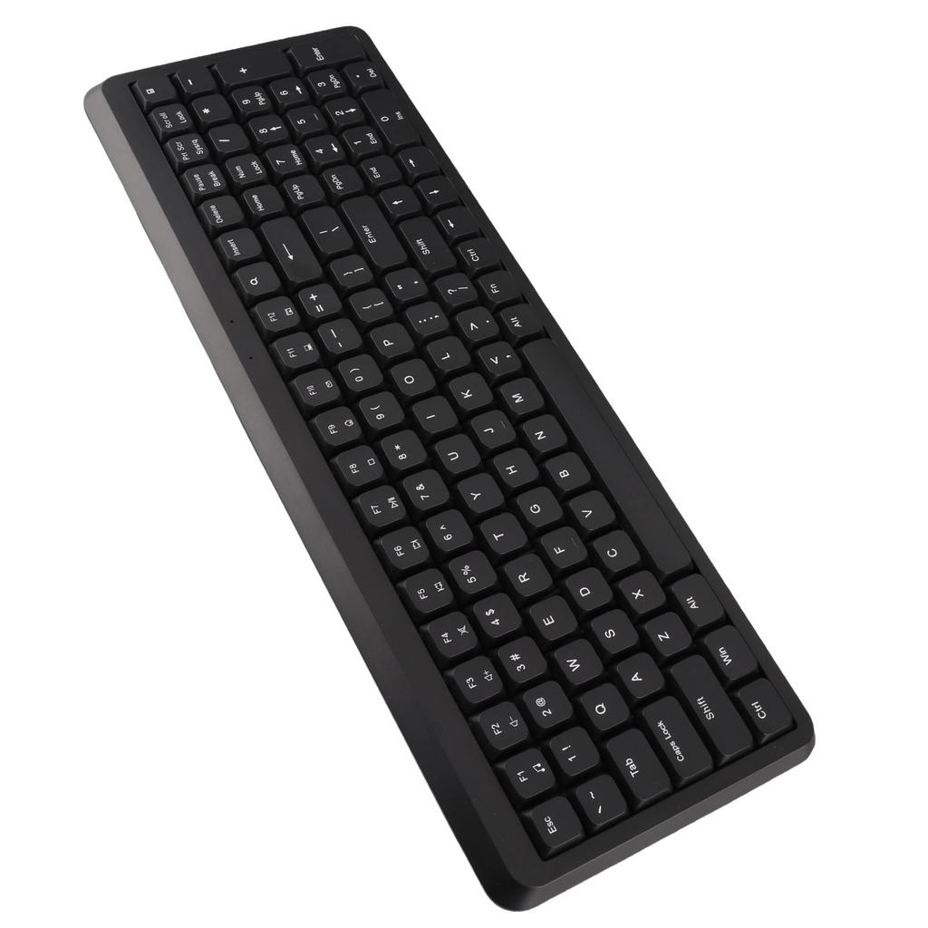 2.4G Wireless Keyboard 105 Key Full Size Keyboard with Numeric Keypad Silent Scissor   Keys for Computer Desktop PC Laptop