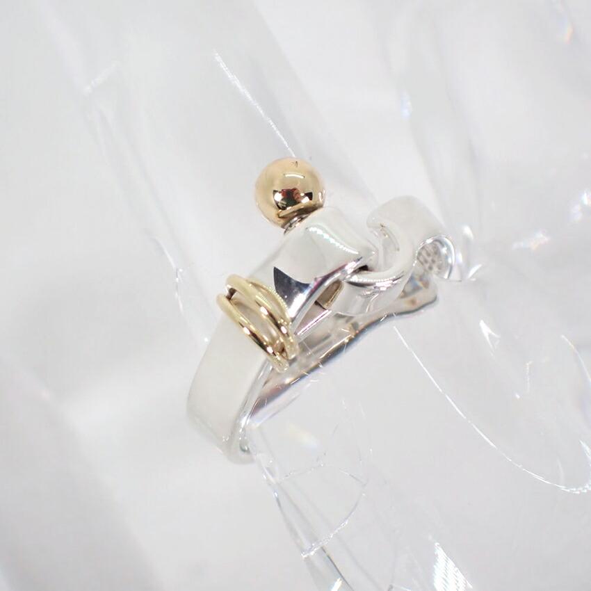 [Used] TIFFANY 925/750 Hook & Eye Ring, size 10.5/size 10/g535-81