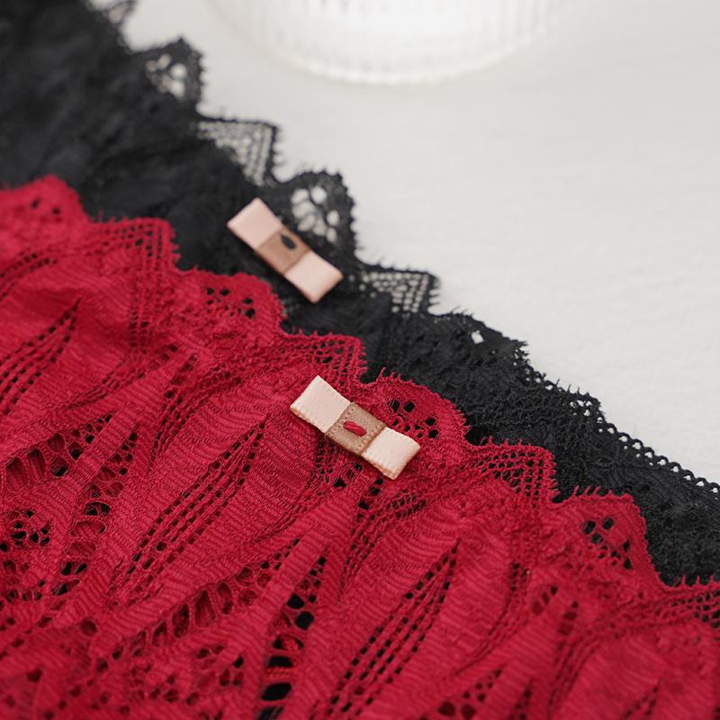 TERMEZY Felinus New Panties Women Lace Underwear Sexy Low-Waist G String Thong Hollow Out Underpant Solid Comfortable Female T-Back