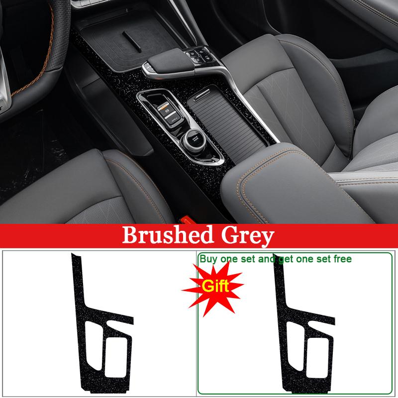 Car Interior Sticker For Changan UNIT UNI-T 2020-2023 Car Gear Panel Sticker Gear Box Protective Film Carbon Black Accessories