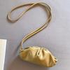 Dumpling Bags for Women Clutch Purses,Slings Bag Soft Pu Leather Cloud Handbag Ruched Shoulder Bag