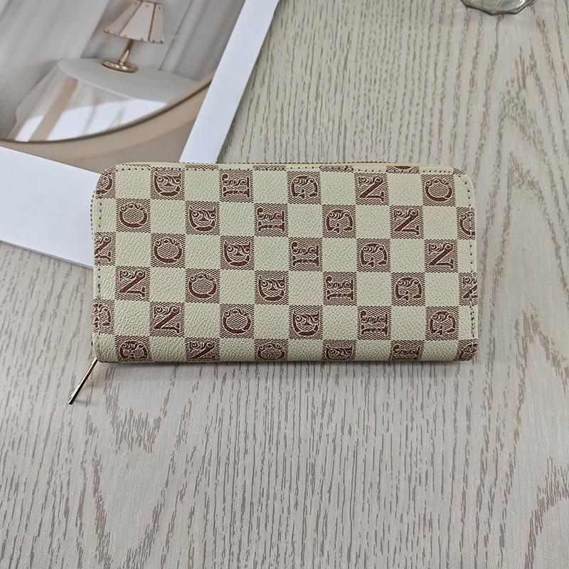 Women's Long Genuine Leather Wallet - Large Capacity, Simple Zipper Clutch and Multi-functional Coin Purse