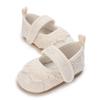 Baby Girls Princess Shoes, Soft Bow Embroidery Flower Non-slip First Walker Shoes Toddler Shoes 0-18M