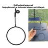 Iron Pole Mounted Storage Holder Black Pole Mounted Storage Rack  Outdoor Activities Camping