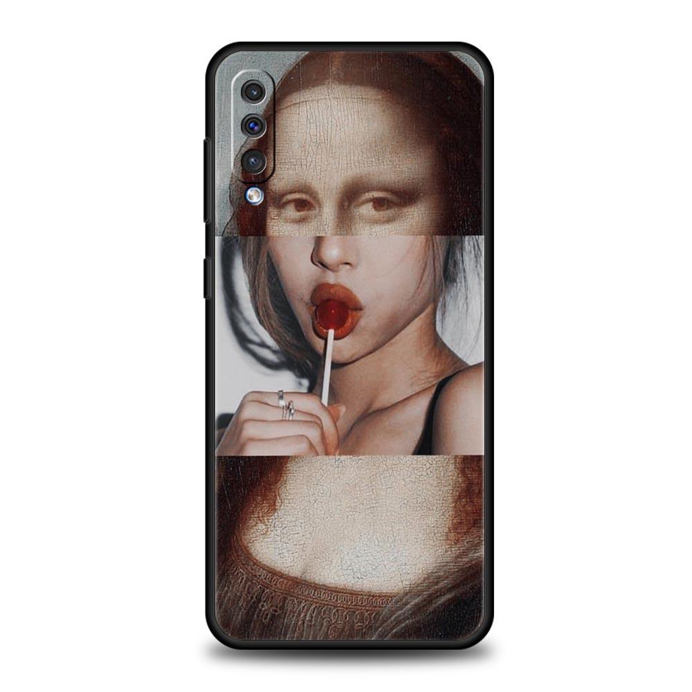 Handyhülle für Samsung Galaxy A52 A14 A50 A70 A10S A30 A40 A20S A20E A02S A12 A22 A32 5G A04s Mona Lisa Van Gogh Öl Kunst Hülle