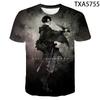 Attack on Titan 3D Pattern T-Shirt for Anime Fans, Stylish Cartoon Tops, Lightweight Polyester Casual Streetwear Clothes