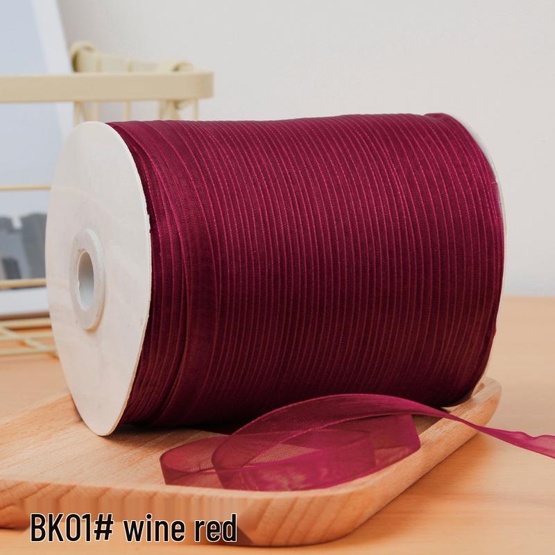 

Прозрачная снежная пряжа шириной 6 мм, ручная вязка, шляпа, лента «сделай сам», шифон для подарочной упаковки