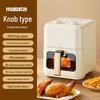 5L Large Capacity Automatic Air Fryer - Oil-Free, Transparent Design for Home Use