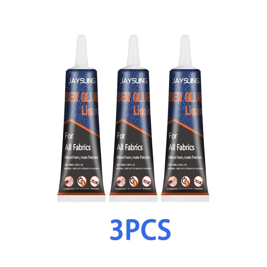 1-5PCS 50ml Multi-Clothing Repair Glue No Sew Fast Tack Cloth Glue Fabric Adhesives Liquid Sewing Solution Kit
