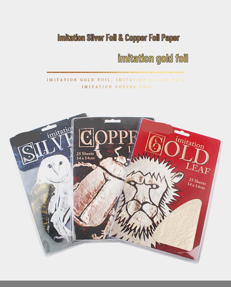 Imitation Gold, Silver & Copper Foil Painting Tools for Freehand Oil Painting