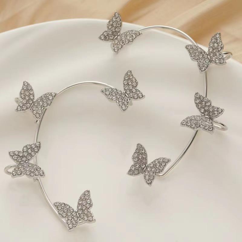 Luxury Butterfly No-Pierce Ear Cuff for Women - Elegant, High-End Fairy Earring