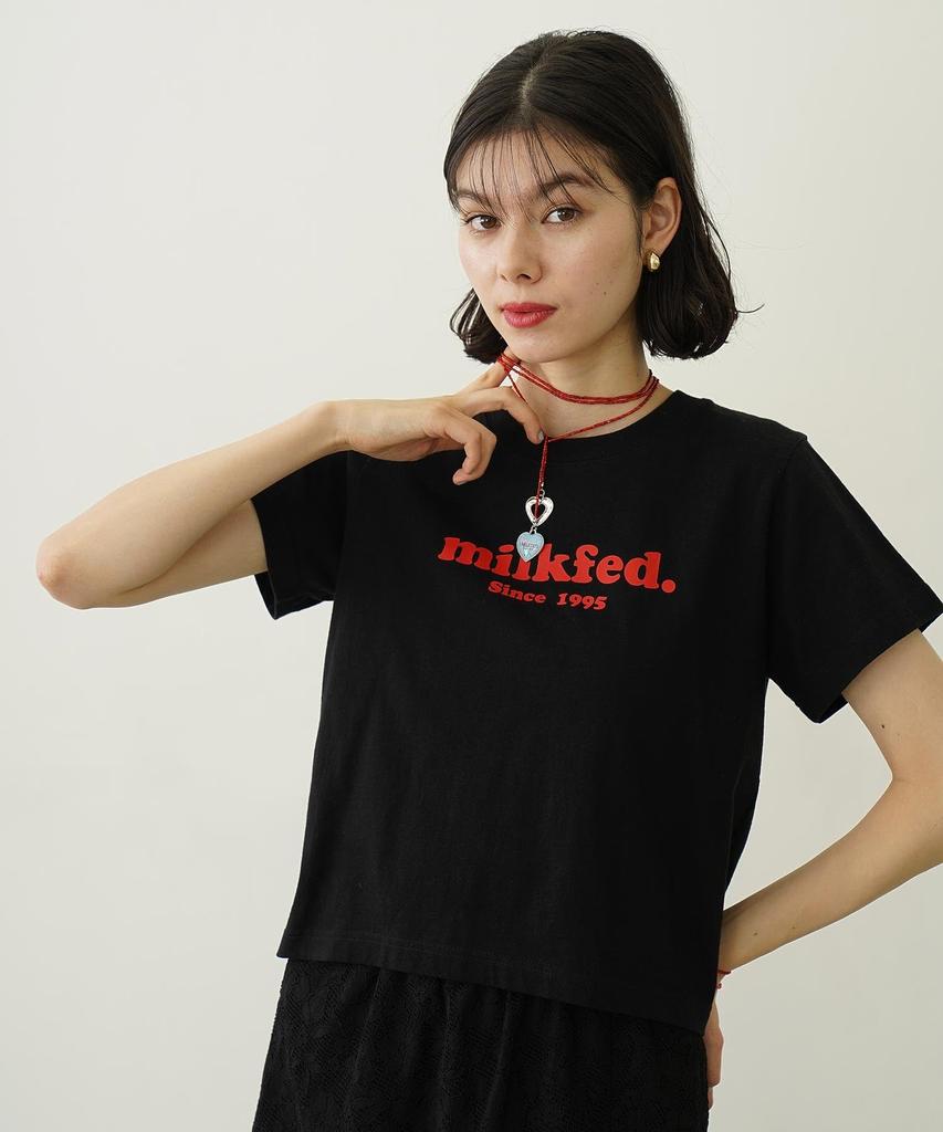 [Milkfed] Collana con Perline e Ciondolo a Forma di Cuore 103252054008 ROSSO TAGLIA UNICA