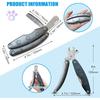 Heavy Duty Dog Nail Clipper for Large Dog Thick Nail, 3in1 Professional Dog Nail Trimmer Sharp Blade