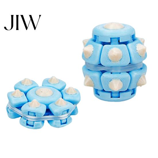 Decompression Toy Rubber Band Press Toy, Stress Anxiety Relief Fidget Spinner, 3D Anti-anxiety Printed Relaxation Desk for Kids Teens Adults