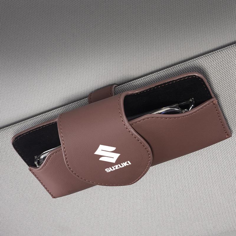 Scatola porta occhiali da sole parasole Accessori interni auto Per Suzuki Jimny Swift Samurai Vitara SX4 Alto Kaiser Ingnis DZire