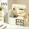DIY Desktop Storage System Perforated Board Rack Mount Shelf for Office Multifunctional Bookend Organizer Supplies Stationery Book, Multi-Functional