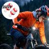 Night Riding Bike Light 2Pcs Bicycle Handlebar End Light, Rechargeable LED Flash Lamp, Long Battery Life Plugs Safety Indicator for Nigh Cycling