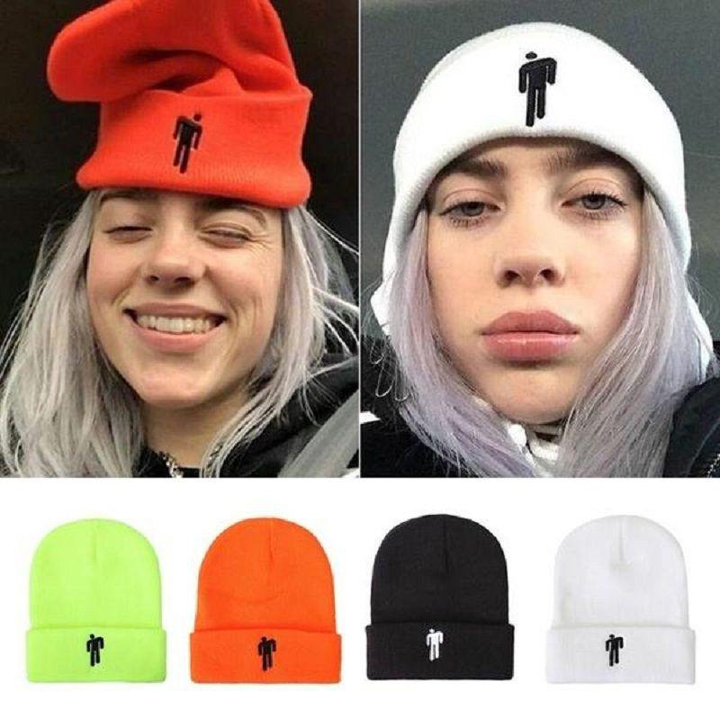 Billie Beanie Eilish Hot Topic Knit Hat Stretchy Cap Women Men Cosplay Knit Hat