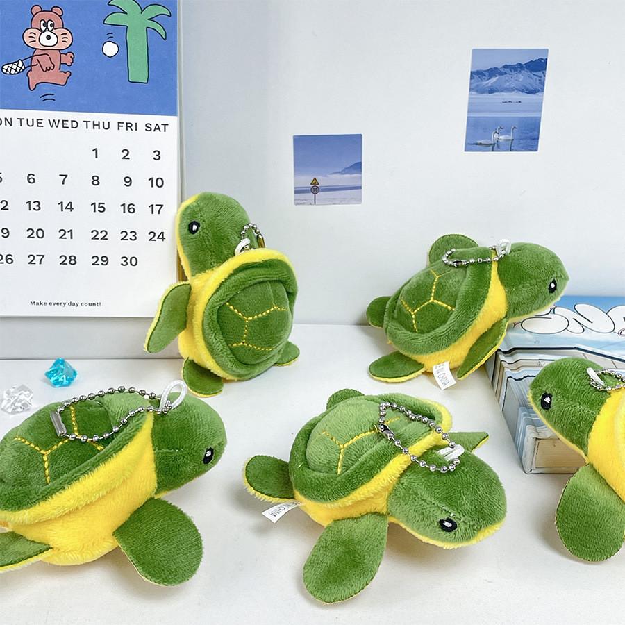 Cute Sea Turtle Plush Key Holder Stuffed Animal Doll With Soft Pp Cotton Filling