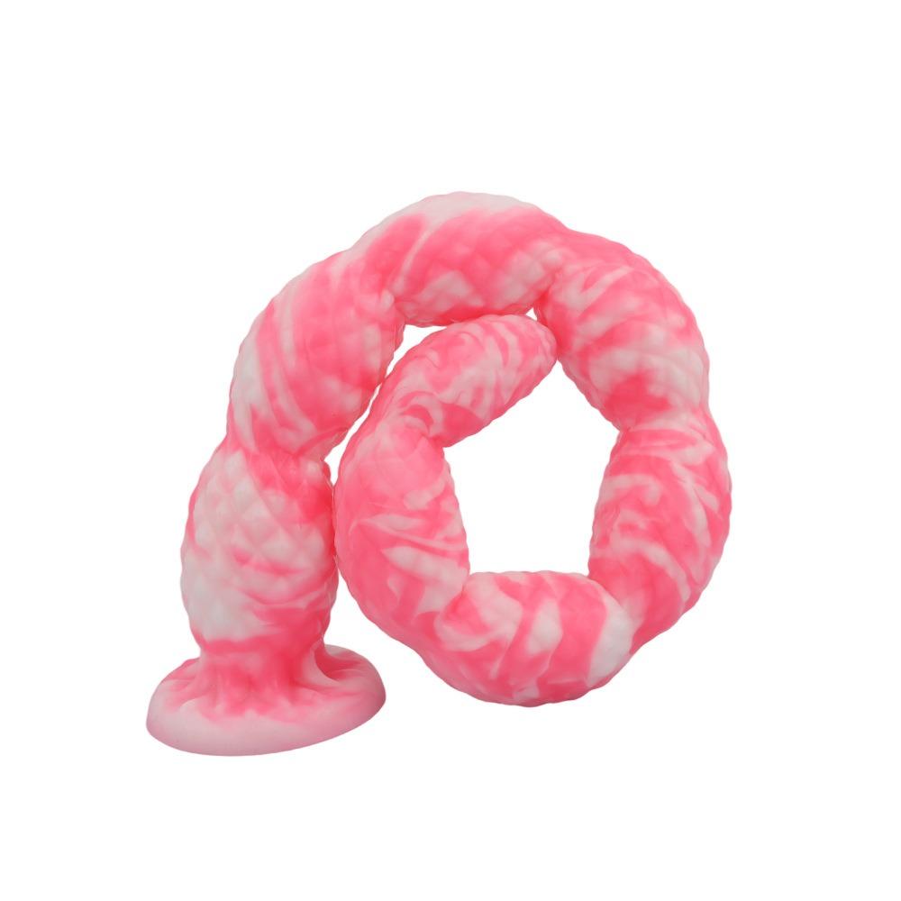 Extra Long Silicone Anal Beads for Men Women - Graduated Butt Plug for Backdoor Stretching & Stimulation, Adult Toy