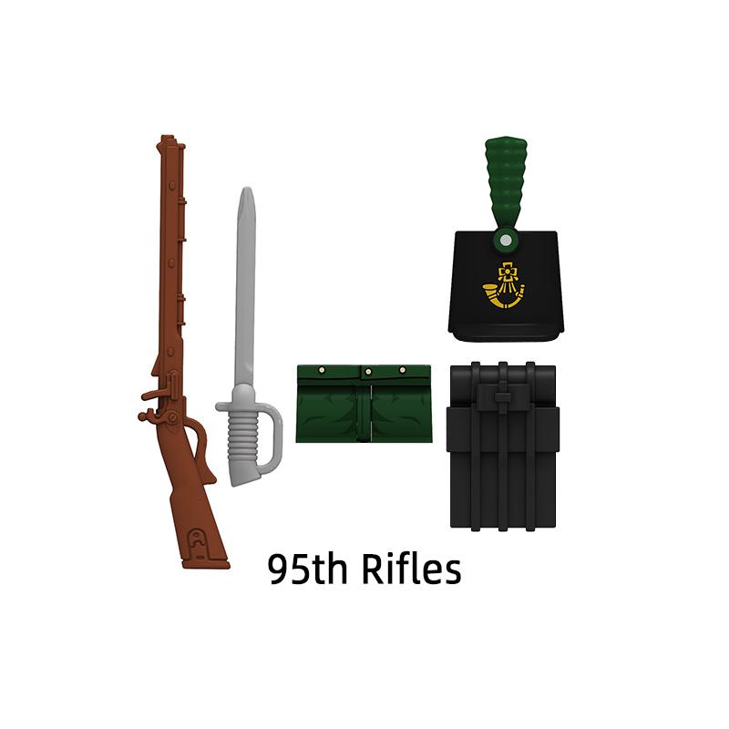 The N001-N006 British NCO Fusilier 95th Rifles Scottish Bagpiper Model Blocks MOC Bricks Set Gifts Toys For Children