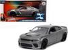 JADA TOYS 1/24 Scale Fast & Furious X Dodge Charger SRT Hellcat 2021 F&F X Charger Diecast Model Car, Gray [Parallel Import]