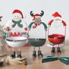 Unique Christmas Candlesticks Cute Santa Claus Candle Stand Metal Candle Holder  Birthday Party