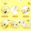 1 Roll Bumblebees Ribbon Handmade Bowknot Wreath Adult DIY Making Supplies