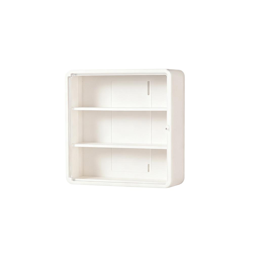Wall Mounted Display Storage Box Acrylic Display Case Shelving Unit for Figurines Collectibles Storage Organizer with Transparent Front Panel