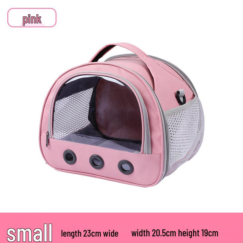 Compact and Breathable Foldable Hamster Carrier Handbag for Small Pets