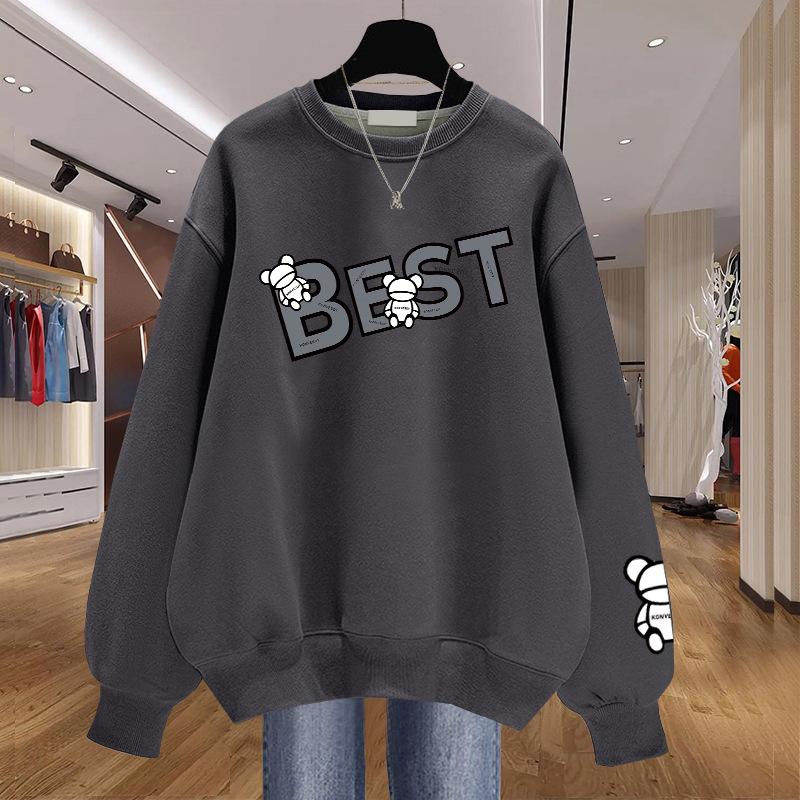 2025 autumn new trendy ins niche Korean pure cotton white velvet thickened women s clothing XXXXL