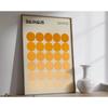 Mid Century Bauhaus Poster Geometric Wall Art Canvas Prints Living Room Bedroom Bright Colourful Artwork for Home Decor