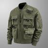 Veste de poche ample pour homme Moto Extérieur Vol Rétro Baseball Grande taille Vêtement de travail