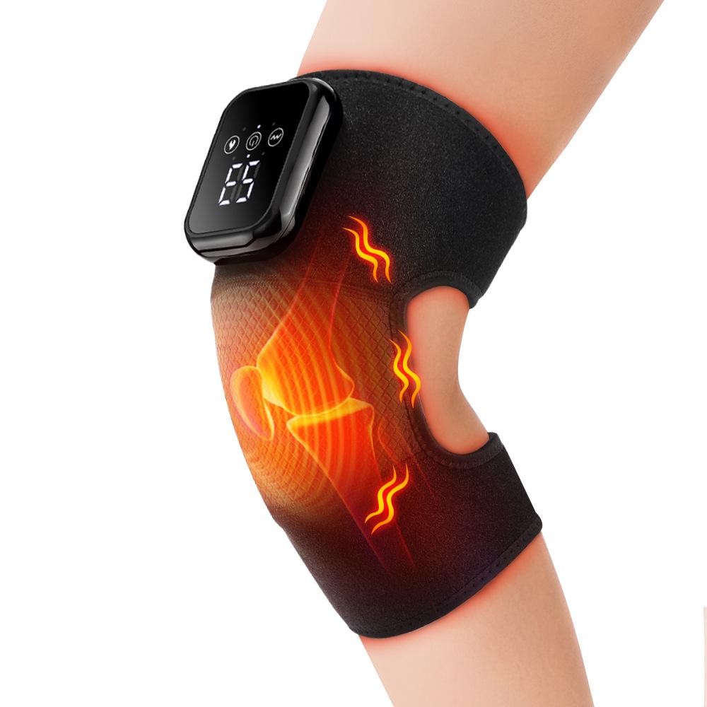 Rechargeable Heated Knee Massager with Vibration Therapy