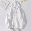Womens Fleece Hoodie With Letter Print And Kangaroo Pocket For Casual Winter Wear