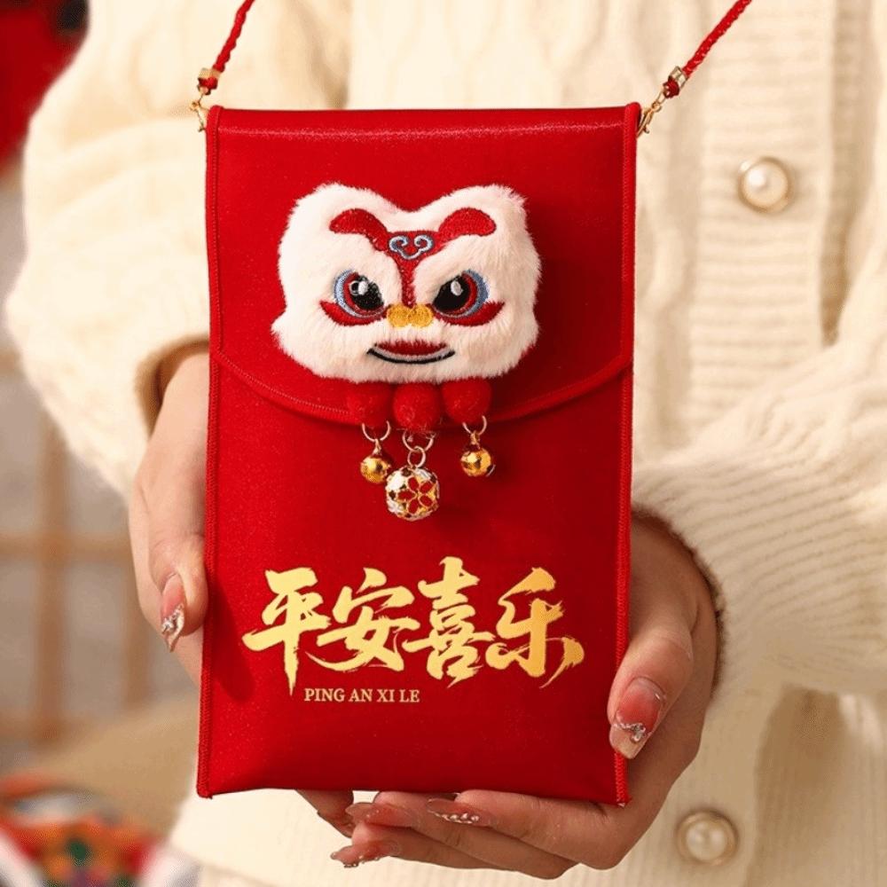 Traditional Children's Money Bag Tassels Horse Red Pocket Lucky Money Packet  Graduation