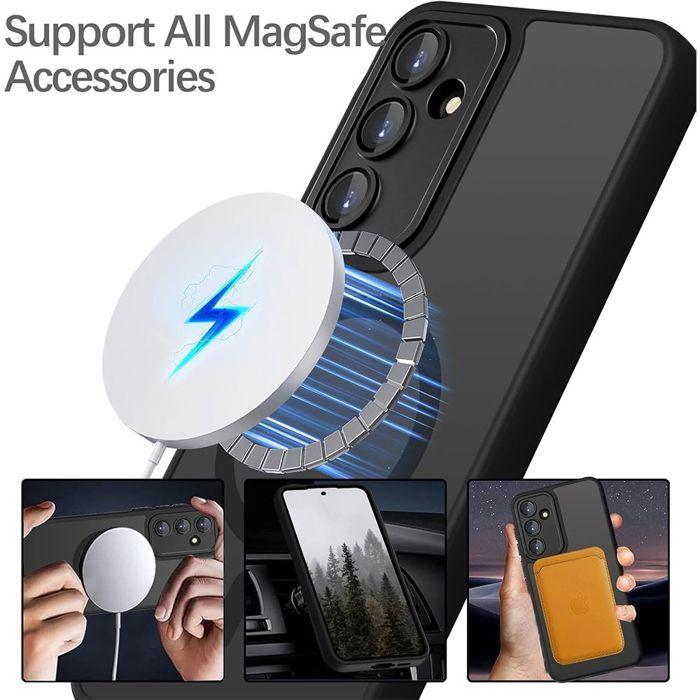 Coque de Protection - BOOLING - Samsung Galaxy A17 4G/5G - Antichoc - Anneau Magnétique - Noir