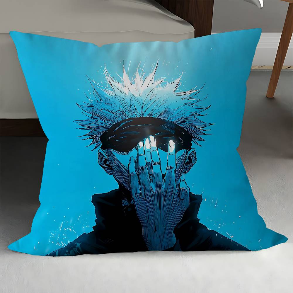 J-Jujutsu Kaisen Characters Yuji Pillow Gifts Home Office Furnishings Bedroom Sofa Car Cushion Cover Case 45x45cm