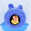 Warm Bird Nest Winter Bed Plush Snuggle House Hideout for Small Parrot Conure
