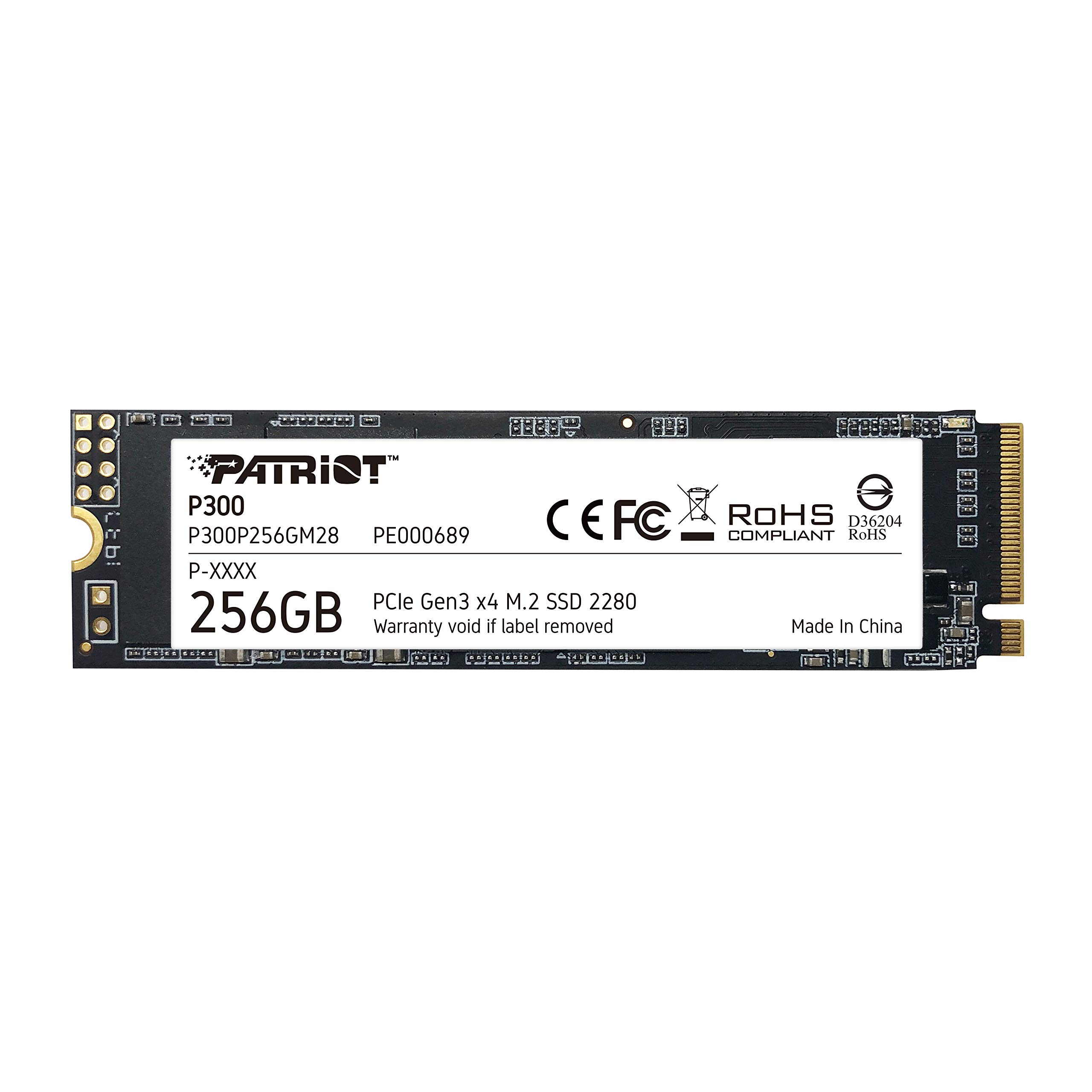 

Patriot Memory P300 256GB SSD 2280 NVMe PCIe Gen 3x4 Internal SSD P300P256GM28 M.2